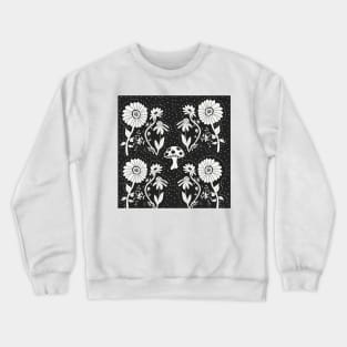 dizzy dots floral art pattern Crewneck Sweatshirt